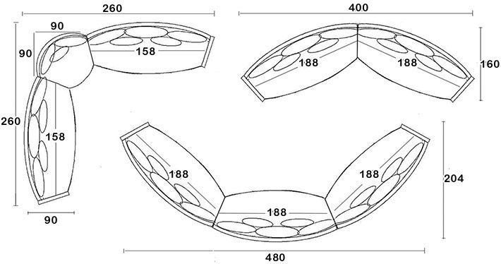 Salotti angolari Imperial dimensioni