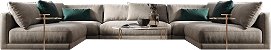 Divano Angolare Senior  240 x 500 x 240 cm San Giorgio