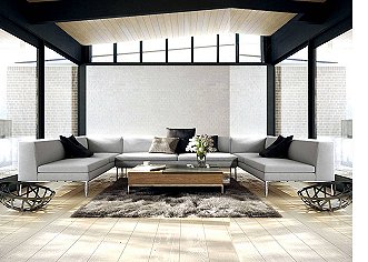 Divano doppio angolare Tevere 195 x 360 x 190 cm cm