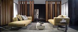 Divano in tessuto Valentina versione chaise-long