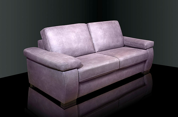 Divano letto in pelle modello Diamond