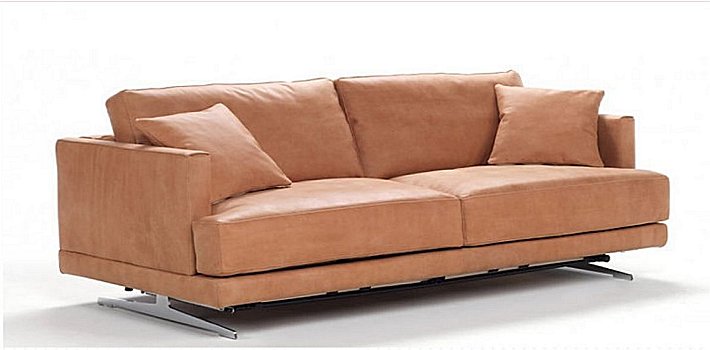 Divano letto in pelle modello Nottinrelax