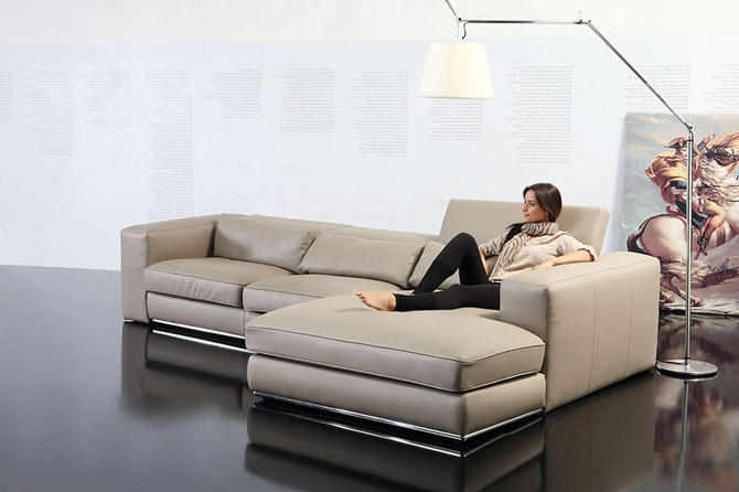 Divano in pelle Forma
