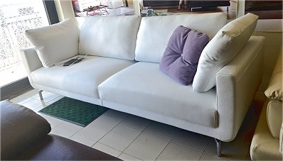 Offerta: divano in pelle 3 posti 2 sedute 220 cm Modello Queen