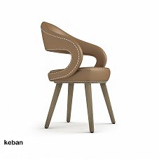 Sedia moderno in pelle